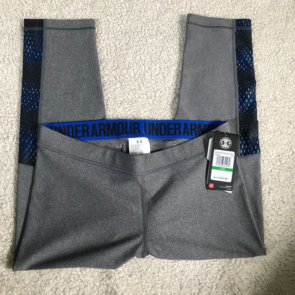 NWT Under Armour cropped compression pants sz LG - Picture 2 of 5